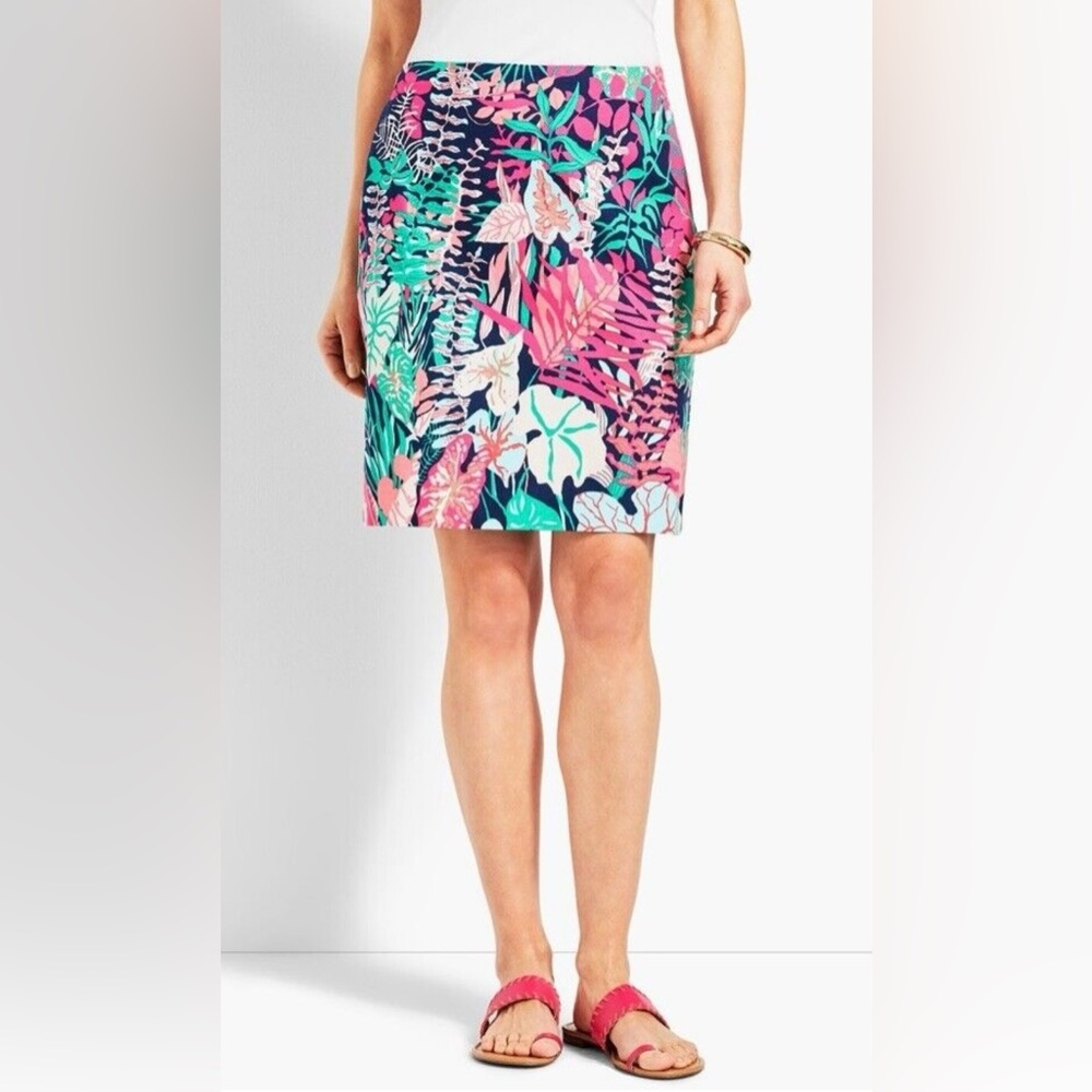 Talbots Pencil Floral Plus Size Petite Skirt in Size 14P